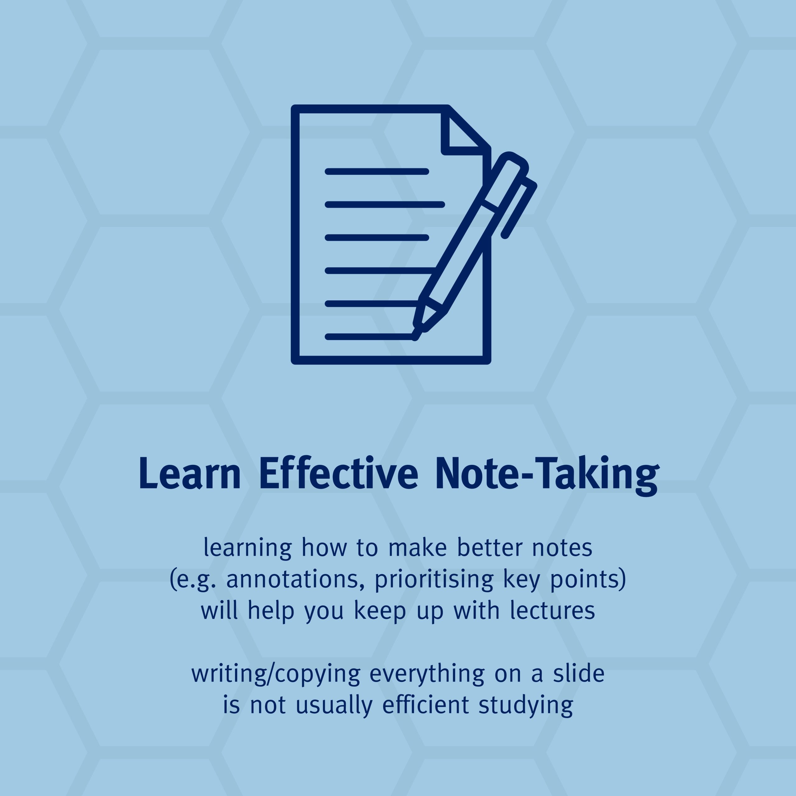 Effective note-taking, Imperial students